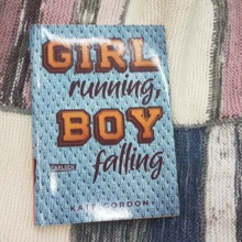 Girl running, Boy falling